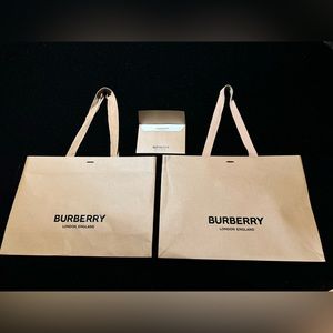 BURBERRY empty shopping bags